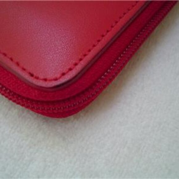 AUTHENTIC FURLA RED LEATHER MEDIUM WALLET EUC - Picture 8 of 14